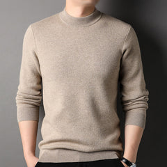 Men's 100% Crew Neck Soft Classic Solid Knit Cashmere Sweater