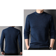 Men's 100% Crew Neck Soft Classic Solid Knit Cashmere Sweater