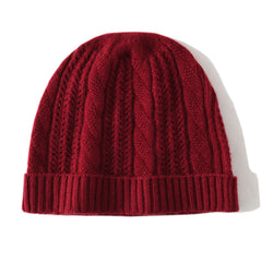 Pure Thick Cashmere Beanie Hat for Women Winter Cashmere Hat