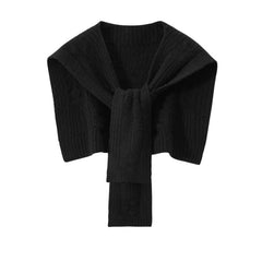 Dual-Use Scarf Shoulder Protection Shawl Cashmere Knitted Poncho