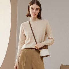 Women's 100% Cashmere  Lightweight Knit Crew Neck Sweater