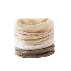 Women's Cable 100% Cashmere Infinity Snood Scarf Lace Neck Cowl