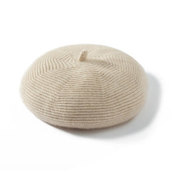Winter Warm Knitted French Style Beret Hat Flat Cap for Women