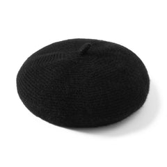 Winter Warm Knitted French Style Beret Hat Flat Cap for Women