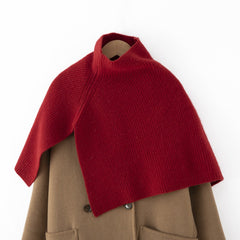 Pullover Scarf Knit Turtleneck Wrap Shoulder Cape Cloak Shawl