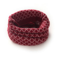Winter Knitted Snood Comfortable Cashmere Neck Warmer Scarves