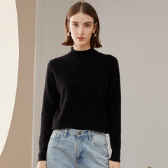 Women's 100% Cashmere  Lightweight Knit Crew Neck Sweater