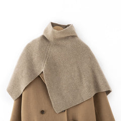 Pullover Scarf Knit Turtleneck Wrap Shoulder Cape Cloak Shawl