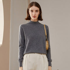 Women's 100% Cashmere  Lightweight Knit Crew Neck Sweater