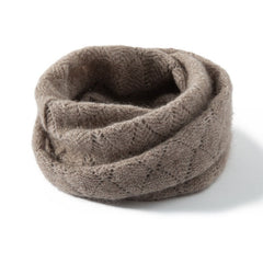 Feminine Breathable 100% Cashmere Lace-Knit Neck Warmer