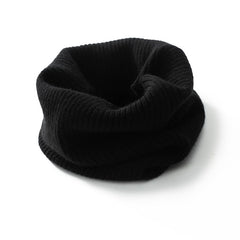 100% Cashmere Ribbed Knit Scarf Winter Circle Loop Neck Warmer