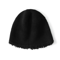 Soft Edge 100% Pure Cashmere Fringe Beanies Warm Hat