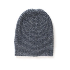 Cashmere Double Layer Waffle Stitch Beanie Hat