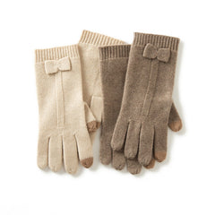 Stretch Knit Mittens Full Finger Winter Cashmere Touch Screen Glove