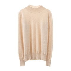 Women's 100% Cashmere  Lightweight Knit Crew Neck Sweater