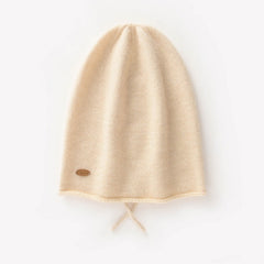 Lightweight Drawstring Pile Hat 100% Pure Cashmere Beanies