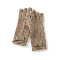 Stretch Knit Mittens Full Finger Winter Cashmere Touch Screen Glove