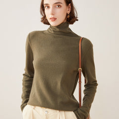 100% Cashmere Knitted Turtleneck Sweater Pullover Knitted Jumper