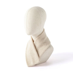 100% Cashmere Neck Warmer Triangle High Neck Knitted Small Scarf