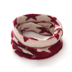 Cashmere Star Pattern Knitted Snood Cashmere Neck Warmer