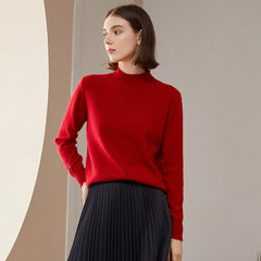 Women's 100% Cashmere  Lightweight Knit Crew Neck Sweater