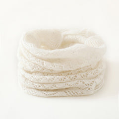 Women's Cable 100% Cashmere Infinity Snood Scarf Lace Neck Cowl