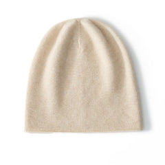 100% Cashmere Beanie Hat Winter Soft Warm Skull Beanies Cap
