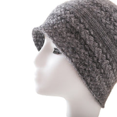Women's Cashmere Beanie Caps Patterned Knit Hat for Men & Women