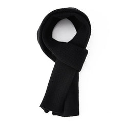 Knitted Waffle-Textured 100% Cashmere Warm Winter Neck Scarf