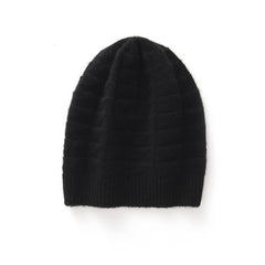 Soft & Lightweight Diamond Knit Cashmere Beanie Winter Hat