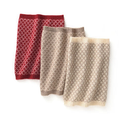 Winter Knitted Snood Comfortable Cashmere Neck Warmer Scarves