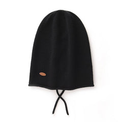 Lightweight Drawstring Pile Hat 100% Pure Cashmere Beanies