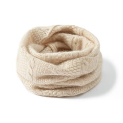 100% Cashmere Cable-Knit Infinity Neck Warmer