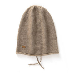 Lightweight Drawstring Pile Hat 100% Pure Cashmere Beanies