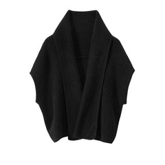 Cashmere Shawl Women's Warm Knitted Cape Dual-Purpose Scarf