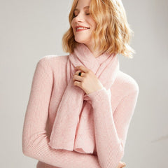 Leaf Pattern Cashmere Wrap Cashmere Lace Knit Scarf