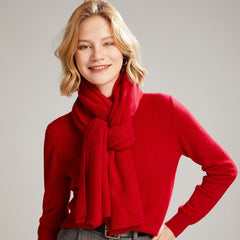Leaf Pattern Cashmere Wrap Cashmere Lace Knit Scarf