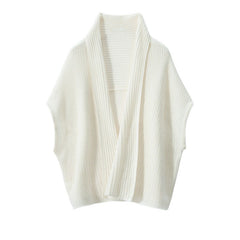 Cashmere Shawl Women's Warm Knitted Cape Dual-Purpose Scarf