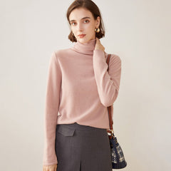 100% Cashmere Knitted Turtleneck Sweater Pullover Knitted Jumper