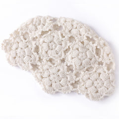 Cutout Floral Skull Cap Knit Beanie Cloche Crochet Hat