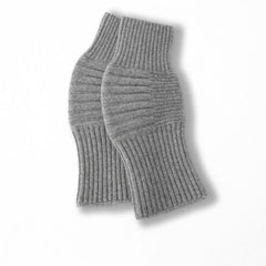 Cashmere Knee Brace Support Leg Warmers for Cycling & Skiing