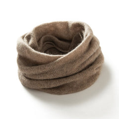100% Cashmere Neck Ring Warmer Cowl Collar Loop Soft Knit Scarf