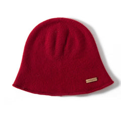 Women's Cashmere Bucket Hats Soft Cashmere Cloche Beanie