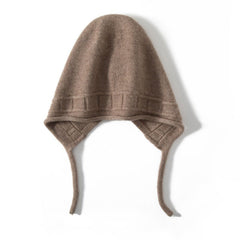 Women's Cashmere Knit Bomber Hat Earflap Beanie Warm For Women