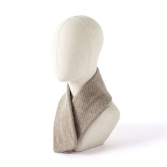 100% Cashmere Neck Warmer Triangle High Neck Knitted Small Scarf