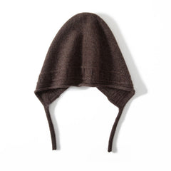 Women's Cashmere Knit Bomber Hat Earflap Beanie Warm For Women
