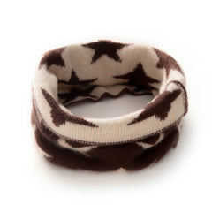 Cashmere Star Pattern Knitted Snood Cashmere Neck Warmer