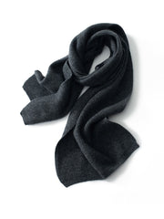 Classic Unisex Soft Cashmere Ribbed Knit Scarf