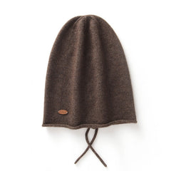 Lightweight Drawstring Pile Hat 100% Pure Cashmere Beanies