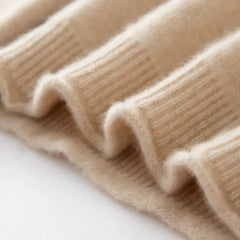Soft Lightweight Raglan Sleeve Knit Pullover Cashmere Wool Turtleneck Sweater